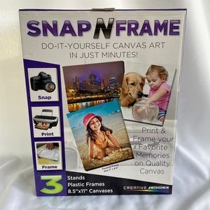 💜3/$15 Snap N Frame Do It Yourself Canvas Art NEW